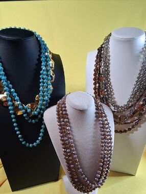 Necklace Lot Featuring Goldtone, Crystal, Etc.